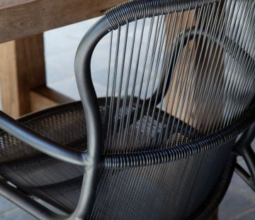Loop Dining Armchair - Black