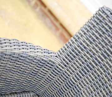 Florence Wicker Armchair (Pearl Grey)