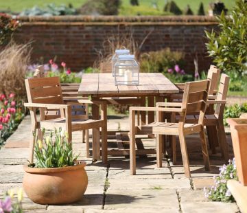 Tuscan Reclaimed Double Extending Table 320cm