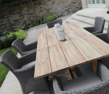 extendable outdoor dining table