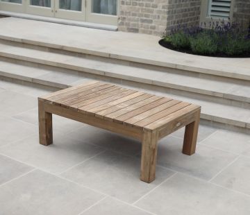 teak outdoor coffee table