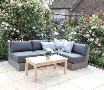 Seville Polished Modular Concrete Sofa