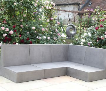 Seville Polished Modular Concrete Sofa