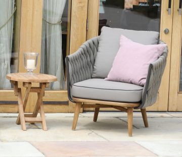 Round Folding Side Table