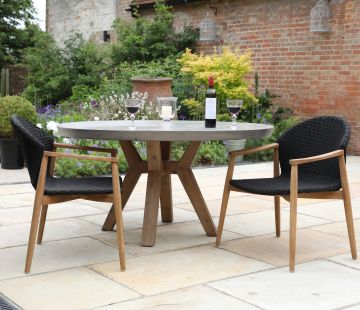 Roma Polished Round Concrete Table 150cm
