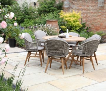 Teak Bristol Round Folding Table 120cm