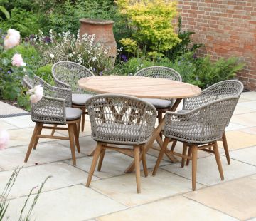 Teak Bristol Round Folding Table 120cm