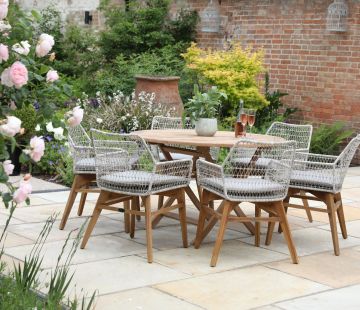 Teak Bristol Round Folding Table 120cm