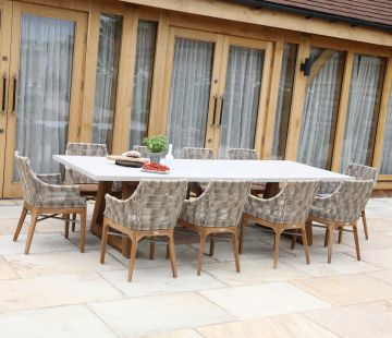 Turin Resin Concrete Table 300cm