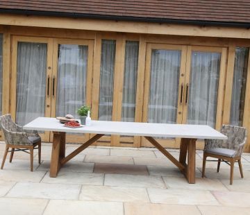 Turin Resin Concrete Table 300cm