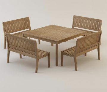 Marlow Armless Garden Bench 120cm 