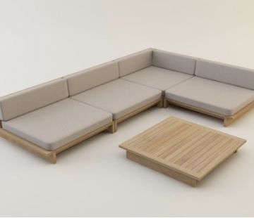 Estel Teak Modular Sofa
