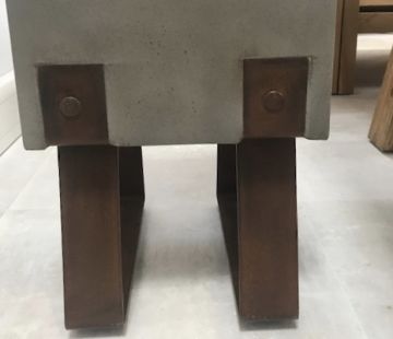 Mira Polished Concrete Stool 