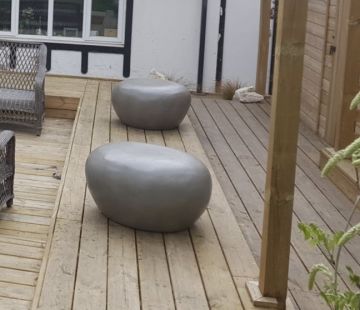 Sculptured Concrete Pebbles (Three sizes)