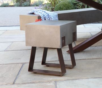 Mira Polished Concrete Stool 