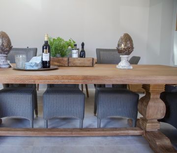 Camille Indoor Trestle Dining Table 210cm (OUTLET)
