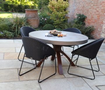 Mira Round Polished Concrete Table 135cm