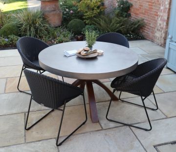 Mira Round Polished Concrete Table 135cm