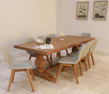 Camille Indoor Trestle Dining Table 210cm (OUTLET)