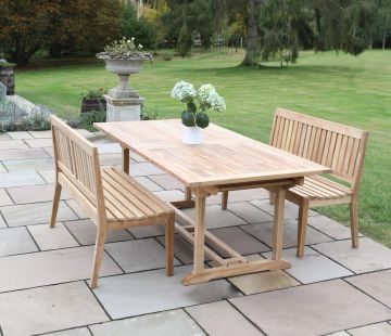 Marlow Armless Garden Bench 120cm 