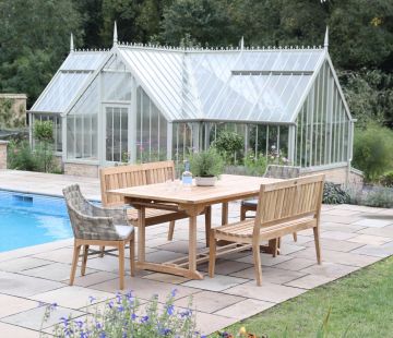 Henley Rectangle Extending Outdoor Dining Table 300cm