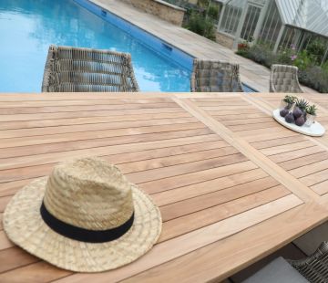 Henley Rectangle Extending Outdoor Dining Table 300cm