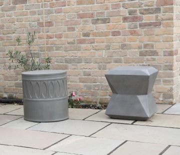 Luna Polished Concrete Stool