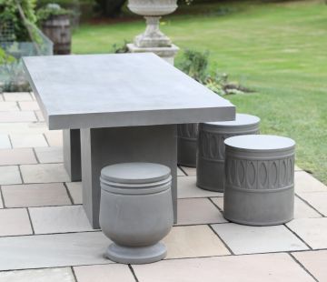 Freya Polished Concrete Stool