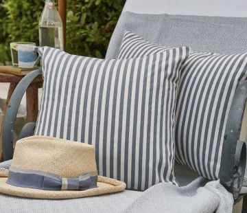 Toulouse Blue Canvas Cushion  45x45