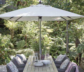 3m x 2m Neptune Spinnaker Large Cream Garden Parasol