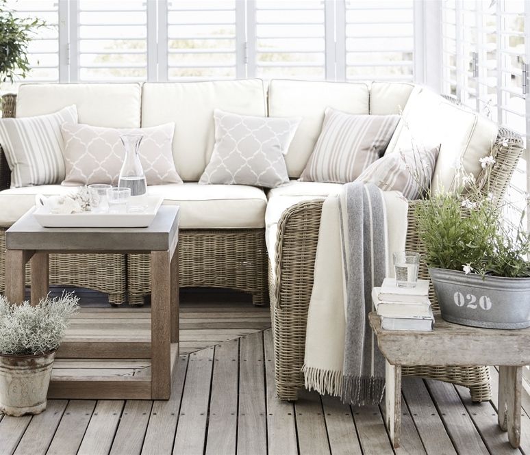 Neptune Wicker Compton Sofa Set Five Seater 