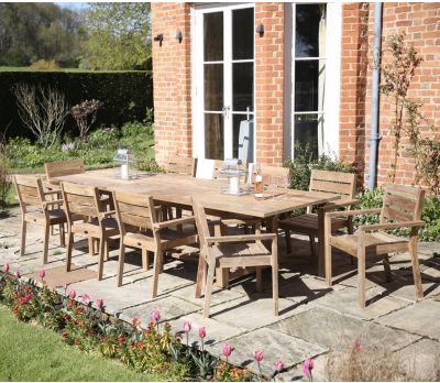 Tuscan Reclaimed Double Extending Table 320cm