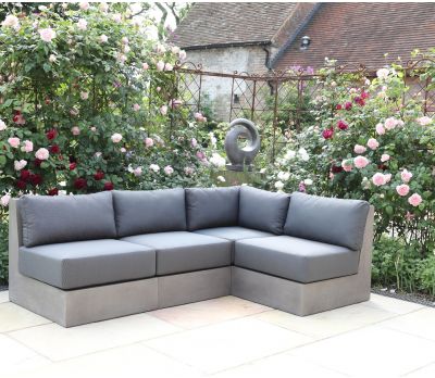 Seville Polished Modular Concrete Sofa