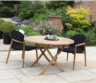 Teak Bristol Round Folding