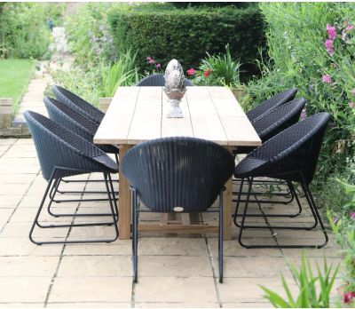 Tuscan 320cm Reclaimed Table with 8 Bellina Chairs