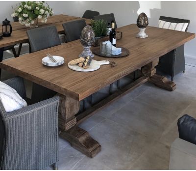 Camille Indoor Trestle Dining Table 210cm (OUTLET)