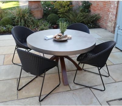 Mira Round Polished Concrete Table 135cm