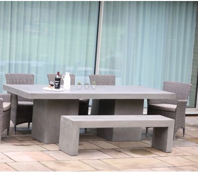 Antibes Polished Concrete Bench 160cm
