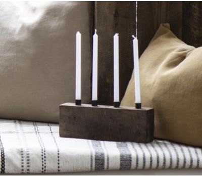 Reclaimed Wood Candle Holder 