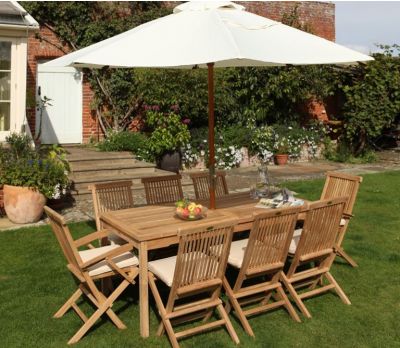 Henley Wooden 8 Seater Garden Table