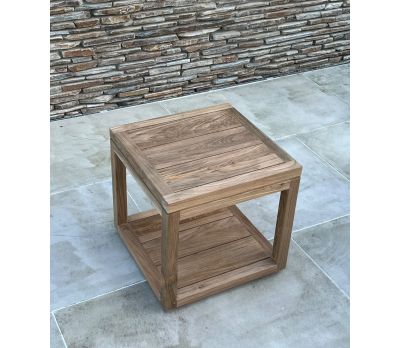 Tuscan Reclaimed teak garden coffee table - Side 