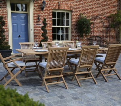 Rectangular 8 Seater Dining Table Set With Extension