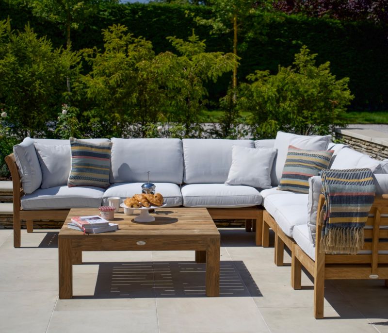 Tuscan Reclaimed Teak Garden Coffee Table - Square 