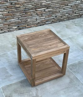 Tuscan Reclaimed teak garden coffee table - Side 