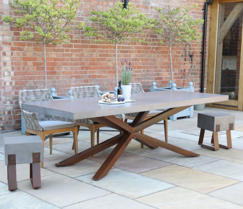Mira Polished Concrete Table 240cm