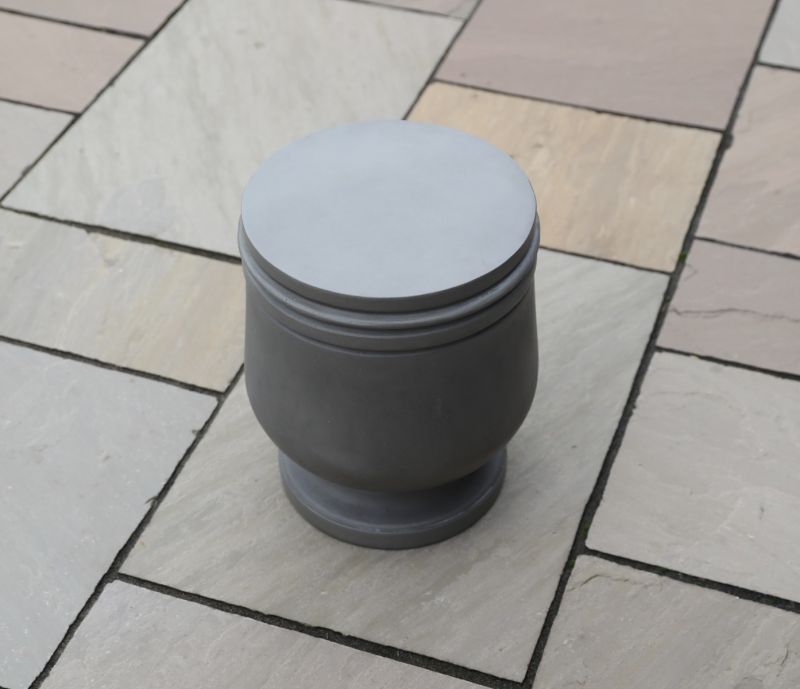 Freya Polished Concrete Stool