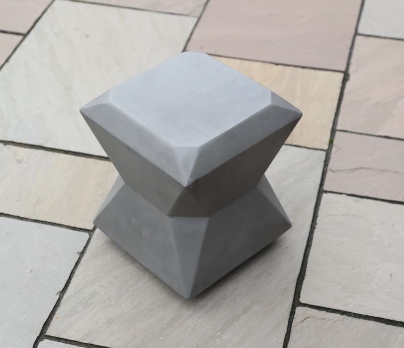 Luna Polished Concrete Stool