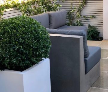 Seville Polished Modular Concrete Sofa