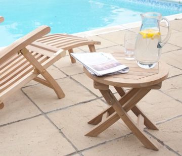 Round Folding Side Table