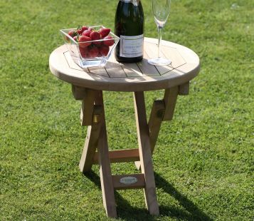 Round Folding Side Table